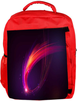 

Snoogg Eco Friendly Canvas Multicolor Sparkling Rays Designer Backpack Rucksack School Travel Unisex Casual Canvas Bag Bookbag Satchel 5 L Backpack(Red)