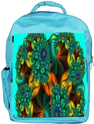 

Snoogg Eco Friendly Canvas Fractal Abysses Abstract Designer Backpack Rucksack School Travel Unisex Casual Canvas Bag Bookbag Satchel 5 L Backpack(Blue)