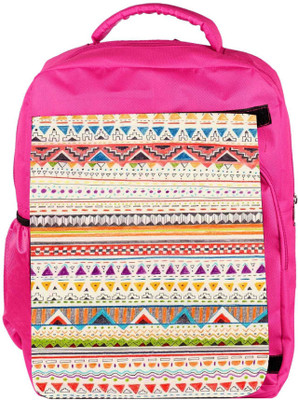 

Snoogg Eco Friendly Canvas Sketch Aztec Backpack Rucksack School Travel Unisex Casual Canvas Bag Bookbag Satchel 5 L Backpack(Pink)