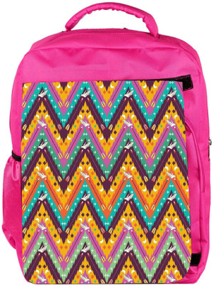 

Snoogg Eco Friendly Canvas Aztec Abstract Backpack Rucksack School Travel Unisex Casual Canvas Bag Bookbag Satchel 5 L Backpack(Pink)
