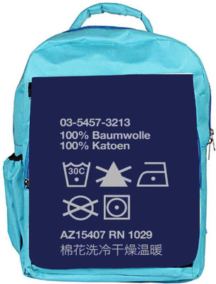 

Snoogg Eco Friendly Canvas Wash Care 2910 Backpack Rucksack School Travel Unisex Casual Canvas Bag Bookbag Satchel 5 L Backpack(Blue)