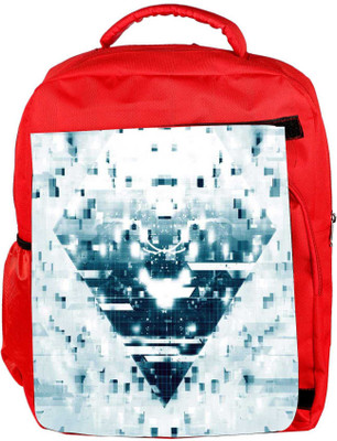 

Snoogg Eco Friendly Canvas Exploding Mosaic 2627 Backpack Rucksack School Travel Unisex Casual Canvas Bag Bookbag Satchel 5 L Backpack(Red)