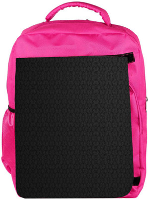 

Snoogg Eco Friendly Canvas Black Wall Pattern Design Designer Backpack Rucksack School Travel Unisex Casual Canvas Bag Bookbag Satchel 5 L Backpack(Pink)