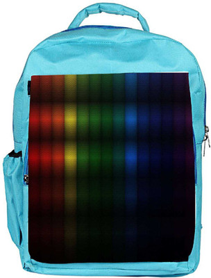 

Snoogg Eco Friendly Canvas Colorful Blocks Designer Backpack Rucksack School Travel Unisex Casual Canvas Bag Bookbag Satchel 5 L Backpack(Blue)