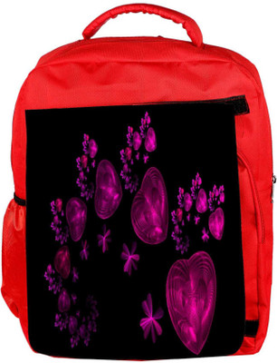 

Snoogg Eco Friendly Canvas Happy Valentine Heart Designer Backpack Rucksack School Travel Unisex Casual Canvas Bag Bookbag Satchel 5 L Backpack(Red)