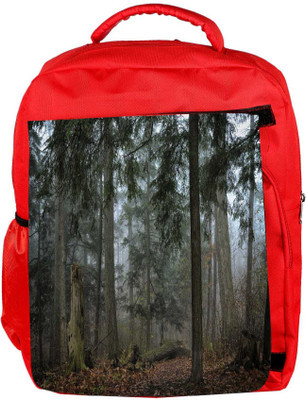 

Snoogg Eco Friendly Canvas Dried And Broken Tree Designer Backpack Rucksack School Travel Unisex Casual Canvas Bag Bookbag Satchel 5 L Backpack(Red)