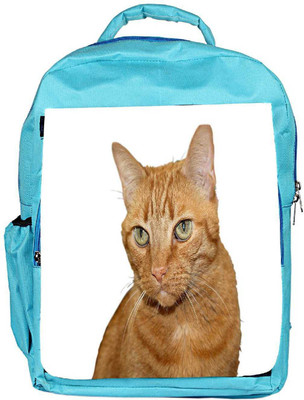 

Snoogg Eco Friendly Canvas Cat Backpack Rucksack School Travel Unisex Casual Canvas Bag Bookbag Satchel 5 L Backpack(Blue)