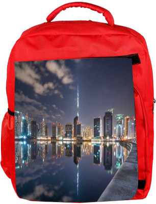 

Snoogg Eco Friendly Canvas Boats In The Lake Designer Backpack Rucksack School Travel Unisex Casual Canvas Bag Bookbag Satchel 5 L Backpack(Red)
