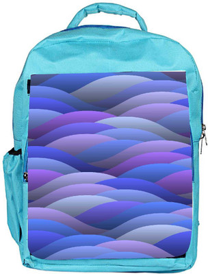 

Snoogg Eco Friendly Canvas Blue Abstract Waves Backpack Rucksack School Travel Unisex Casual Canvas Bag Bookbag Satchel 5 L Backpack(Blue)
