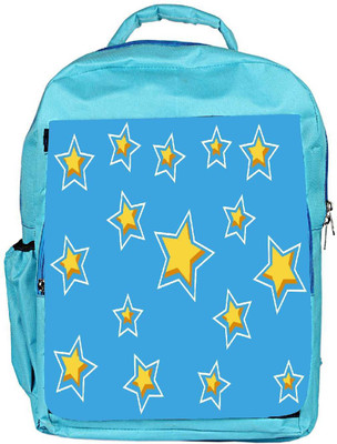 

Snoogg Eco Friendly Canvas Yelow Star Blue Pattern Designer Backpack Rucksack School Travel Unisex Casual Canvas Bag Bookbag Satchel 5 L Backpack(Blue)