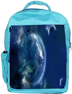 

Snoogg Eco Friendly Canvas Amazing Space Designer Backpack Rucksack School Travel Unisex Casual Canvas Bag Bookbag Satchel 5 L Backpack(Blue)