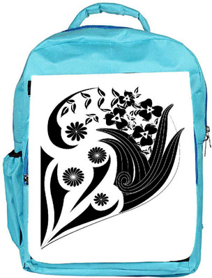 

Snoogg Eco Friendly Canvas Decor Floral Design Backpack Rucksack School Travel Unisex Casual Canvas Bag Bookbag Satchel 5 L Backpack(Blue)
