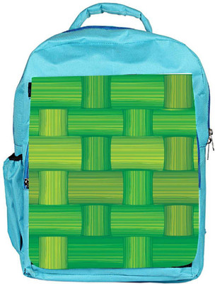 

Snoogg Eco Friendly Canvas Green Bamboo Mat Seamless Vector Texture Backpack Rucksack School Travel Unisex Casual Canvas Bag Bookbag Satchel 5 L Backpack(Blue)
