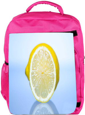 

Snoogg Eco Friendly Canvas Lemon Designer Backpack Rucksack School Travel Unisex Casual Canvas Bag Bookbag Satchel 5 L Backpack(Pink)