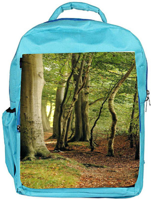 

Snoogg Eco Friendly Canvas Beach Forest Trees Green Nature Designer Backpack Rucksack School Travel Unisex Casual Canvas Bag Bookbag Satchel 5 L Backpack(Blue)