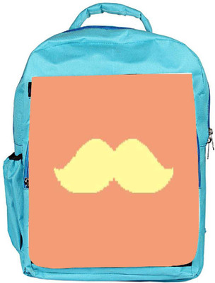 

Snoogg Eco Friendly Canvas Minimal Yellow Mustache Backpack Rucksack School Travel Unisex Casual Canvas Bag Bookbag Satchel 5 L Backpack(Blue)