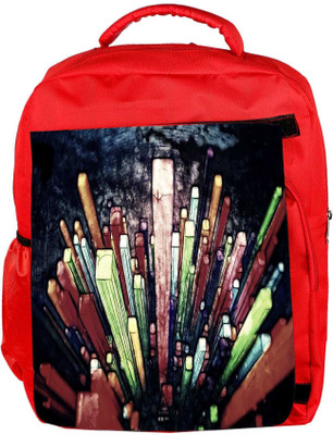 

Snoogg Eco Friendly Canvas Crystals Digital Art Designer Backpack Rucksack School Travel Unisex Casual Canvas Bag Bookbag Satchel 5 L Backpack(Red)