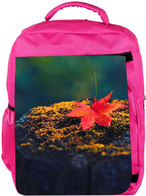 

Snoogg Eco Friendly Canvas Autumn Sunset Backpack Rucksack School Travel Unisex Casual Canvas Bag Bookbag Satchel 5 L Backpack(Pink)