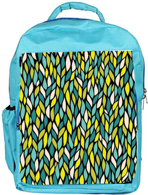 

Snoogg Eco Friendly Canvas A Seamless Leaf Pattern Backpack Rucksack School Travel Unisex Casual Canvas Bag Bookbag Satchel 5 L Backpack(Blue)