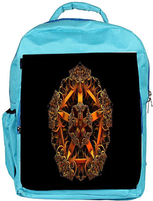 

Snoogg Eco Friendly Canvas Fractal Jewel Designer Backpack Rucksack School Travel Unisex Casual Canvas Bag Bookbag Satchel 5 L Backpack(Blue)