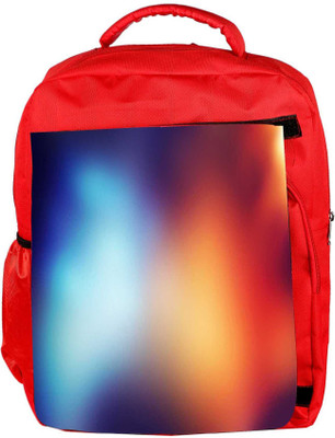 

Snoogg Eco Friendly Canvas Blue And Orange Faded Design Designer Backpack Rucksack School Travel Unisex Casual Canvas Bag Bookbag Satchel 5 L Backpack(Red)