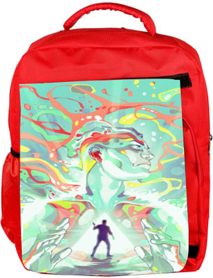 

Snoogg Eco Friendly Canvas Find Yourself Backpack Rucksack School Travel Unisex Casual Canvas Bag Bookbag Satchel 5 L Backpack(Red)