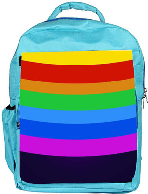 

Snoogg Eco Friendly Canvas Rainbow Colored Circles 2925 Backpack Rucksack School Travel Unisex Casual Canvas Bag Bookbag Satchel 5 L Backpack(Blue)