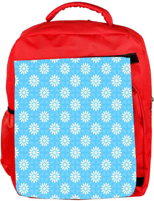 

Snoogg Eco Friendly Canvas Festive Flourish Pattern Backpack Rucksack School Travel Unisex Casual Canvas Bag Bookbag Satchel 5 L Backpack(Red)