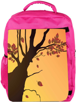 

Snoogg Eco Friendly Canvas Floral Illustration Backpack Rucksack School Travel Unisex Casual Canvas Bag Bookbag Satchel 5 L Backpack(Pink)