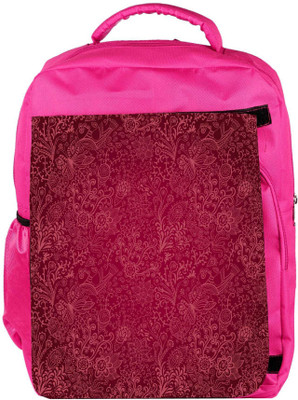 

Snoogg Eco Friendly Canvas Seamless Texture With Flowers Backpack Rucksack School Travel Unisex Casual Canvas Bag Bookbag Satchel 5 L Backpack(Pink)