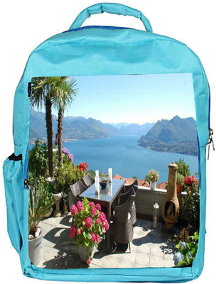

Snoogg Eco Friendly Canvas Morning Restaurent Designer Backpack Rucksack School Travel Unisex Casual Canvas Bag Bookbag Satchel 5 L Backpack(Blue)