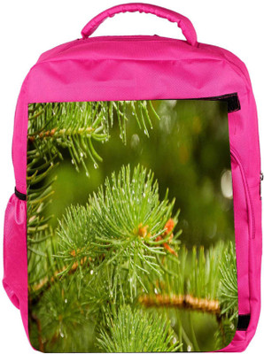 

Snoogg Eco Friendly Canvas Water Drops In Tree Designer Backpack Rucksack School Travel Unisex Casual Canvas Bag Bookbag Satchel 5 L Backpack(Pink)