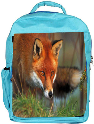 

Snoogg Eco Friendly Canvas Watching Fox Designer Backpack Rucksack School Travel Unisex Casual Canvas Bag Bookbag Satchel 5 L Backpack(Blue)