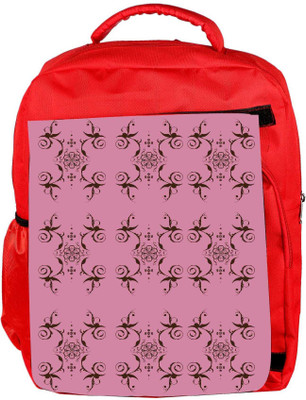 

Snoogg Eco Friendly Canvas Abstract Cream Pink Pattern Designer Backpack Rucksack School Travel Unisex Casual Canvas Bag Bookbag Satchel 5 L Backpack(Red)