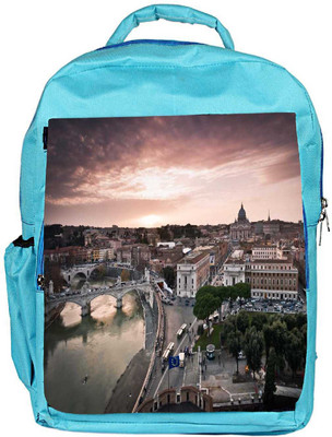 

Snoogg Eco Friendly Canvas City Roads Designer Backpack Rucksack School Travel Unisex Casual Canvas Bag Bookbag Satchel 5 L Backpack(Blue)
