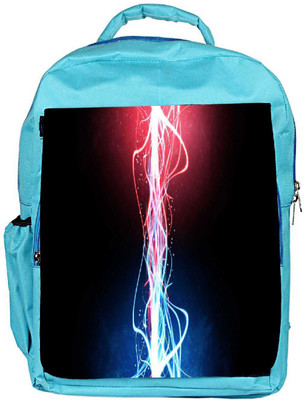

Snoogg Eco Friendly Canvas Neon Multicolor Rays Designer Backpack Rucksack School Travel Unisex Casual Canvas Bag Bookbag Satchel 5 L Backpack(Multicolor), Blue