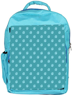 

Snoogg Eco Friendly Canvas Abstract Dog Footprint Designer Backpack Rucksack School Travel Unisex Casual Canvas Bag Bookbag Satchel 5 L Backpack(Blue)
