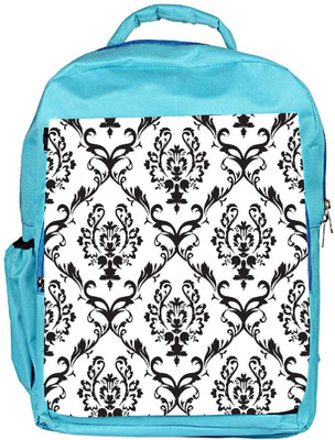

Snoogg Eco Friendly Canvas Black Pattern Designer Backpack Rucksack School Travel Unisex Casual Canvas Bag Bookbag Satchel 5 L Backpack(Blue)
