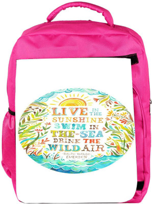 

Snoogg Eco Friendly Canvas Live Fully Backpack Rucksack School Travel Unisex Casual Canvas Bag Bookbag Satchel 5 L Backpack(Pink)