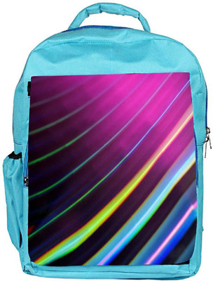 

Snoogg Eco Friendly Canvas Colour Lines Designer Backpack Rucksack School Travel Unisex Casual Canvas Bag Bookbag Satchel 5 L Backpack(Blue)