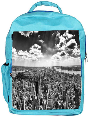 

Snoogg Eco Friendly Canvas Black And White New York City Designer Backpack Rucksack School Travel Unisex Casual Canvas Bag Bookbag Satchel 5 L Backpack(Blue)