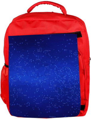 

Snoogg Eco Friendly Canvas Blue Codes Designer Backpack Rucksack School Travel Unisex Casual Canvas Bag Bookbag Satchel 5 L Backpack(Red)
