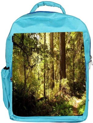 

Snoogg Eco Friendly Canvas Small Pathway In Dense Forest Designer Backpack Rucksack School Travel Unisex Casual Canvas Bag Bookbag Satchel 5 L Backpack(Blue)