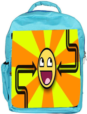 

Snoogg Eco Friendly Canvas Orange_Is Awesome Designer Backpack Rucksack School Travel Unisex Casual Canvas Bag Bookbag Satchel 5 L Backpack(Blue)