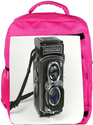 

Snoogg Eco Friendly Canvas My Roller Camera Backpack Rucksack School Travel Unisex Casual Canvas Bag Bookbag Satchel 5 L Backpack(Pink)