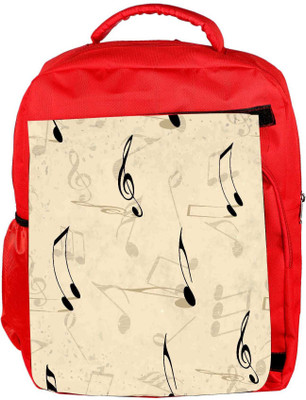 

Snoogg Eco Friendly Canvas Music Strings Designer Backpack Rucksack School Travel Unisex Casual Canvas Bag Bookbag Satchel 5 L Backpack(Red)