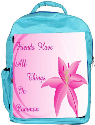 

Snoogg Eco Friendly Canvas Background With Lily Flower Backpack Rucksack School Travel Unisex Casual Canvas Bag Bookbag Satchel 5 L Backpack(Blue)