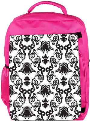 

Snoogg Eco Friendly Canvas Mixed Pattern Design Designer Backpack Rucksack School Travel Unisex Casual Canvas Bag Bookbag Satchel 5 L Backpack(Pink)