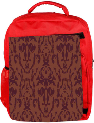

Snoogg Eco Friendly Canvas Red Pattern Designer Backpack Rucksack School Travel Unisex Casual Canvas Bag Bookbag Satchel 5 L Backpack(Red)
