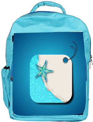 

Snoogg Eco Friendly Canvas Abstract Summer Background Backpack Rucksack School Travel Unisex Casual Canvas Bag Bookbag Satchel 5 L Backpack(Blue)